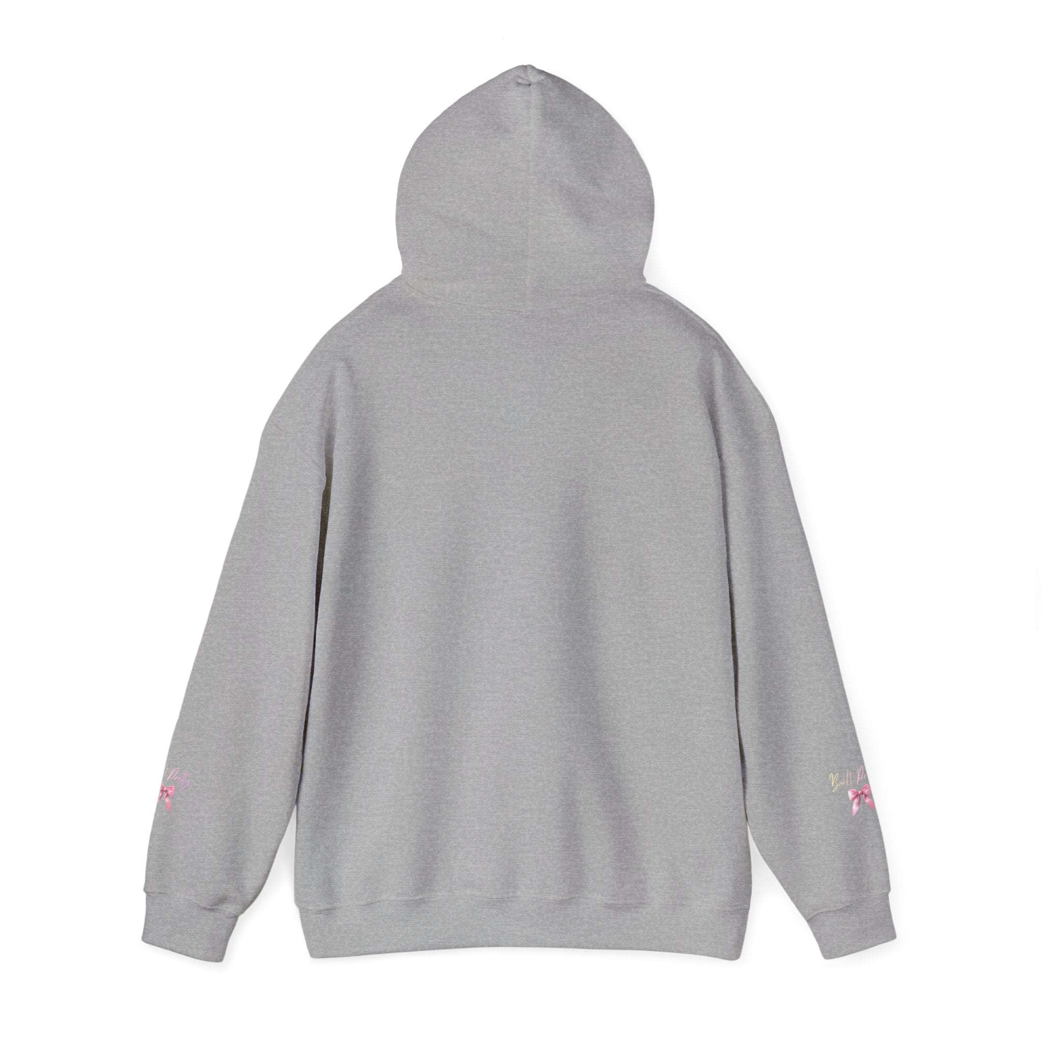 Pretty Bow Hoodie — "Built Pretty" Pink Ribbon Graphic