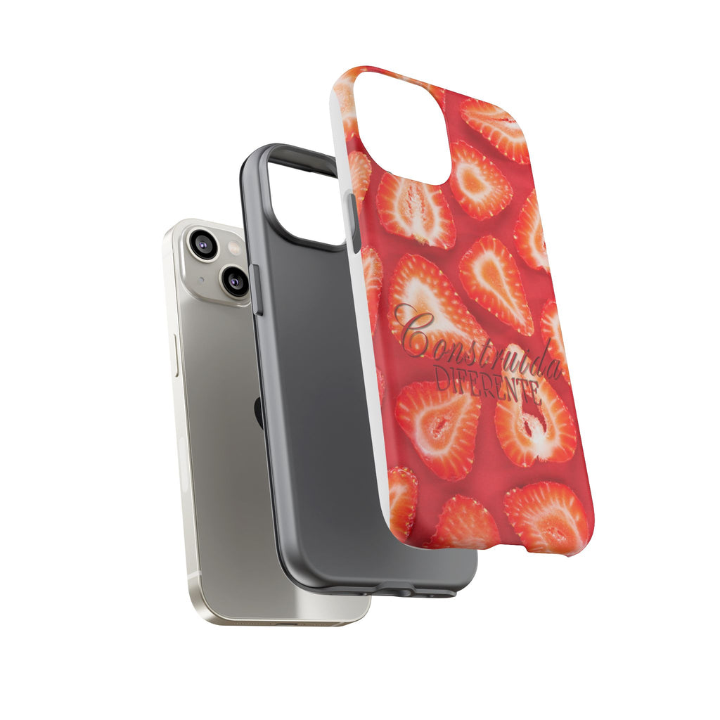 Strawberry Phone Case — Bold Red Fruit Pattern
