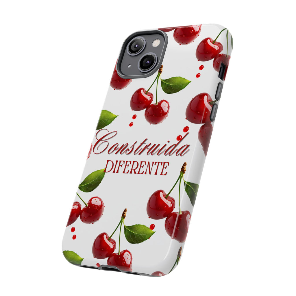 Cherry Pattern Phone Case — "Construida Diferente" Protective Tough Case