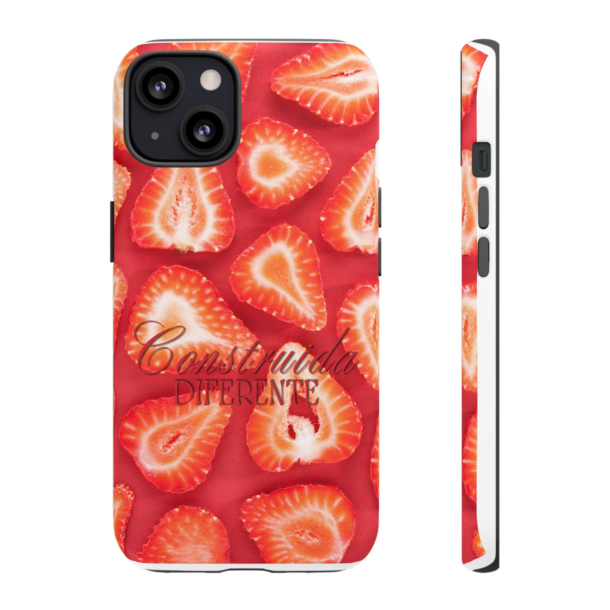 Strawberry Phone Case — Bold Red Fruit Pattern