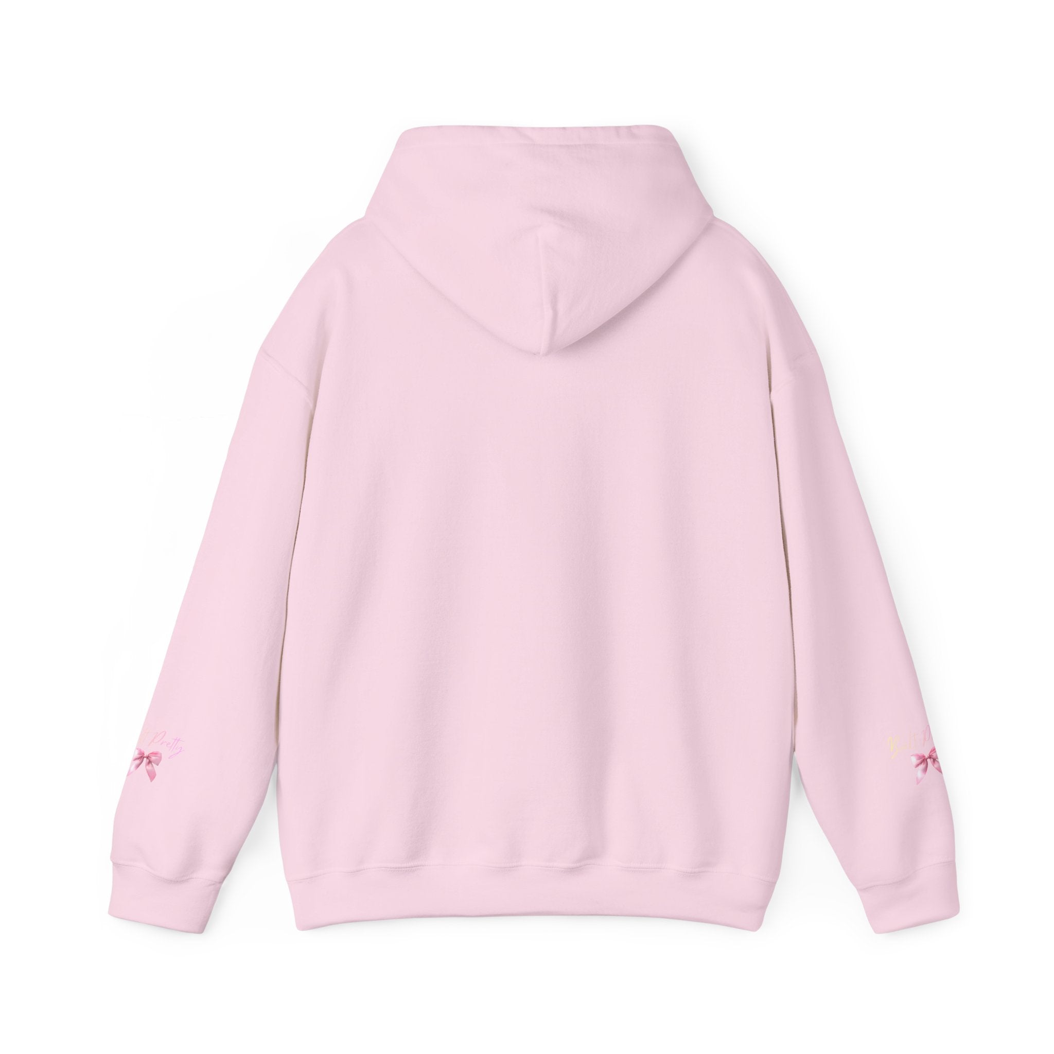 Pretty Bow Hoodie — "Built Pretty" Pink Ribbon Graphic