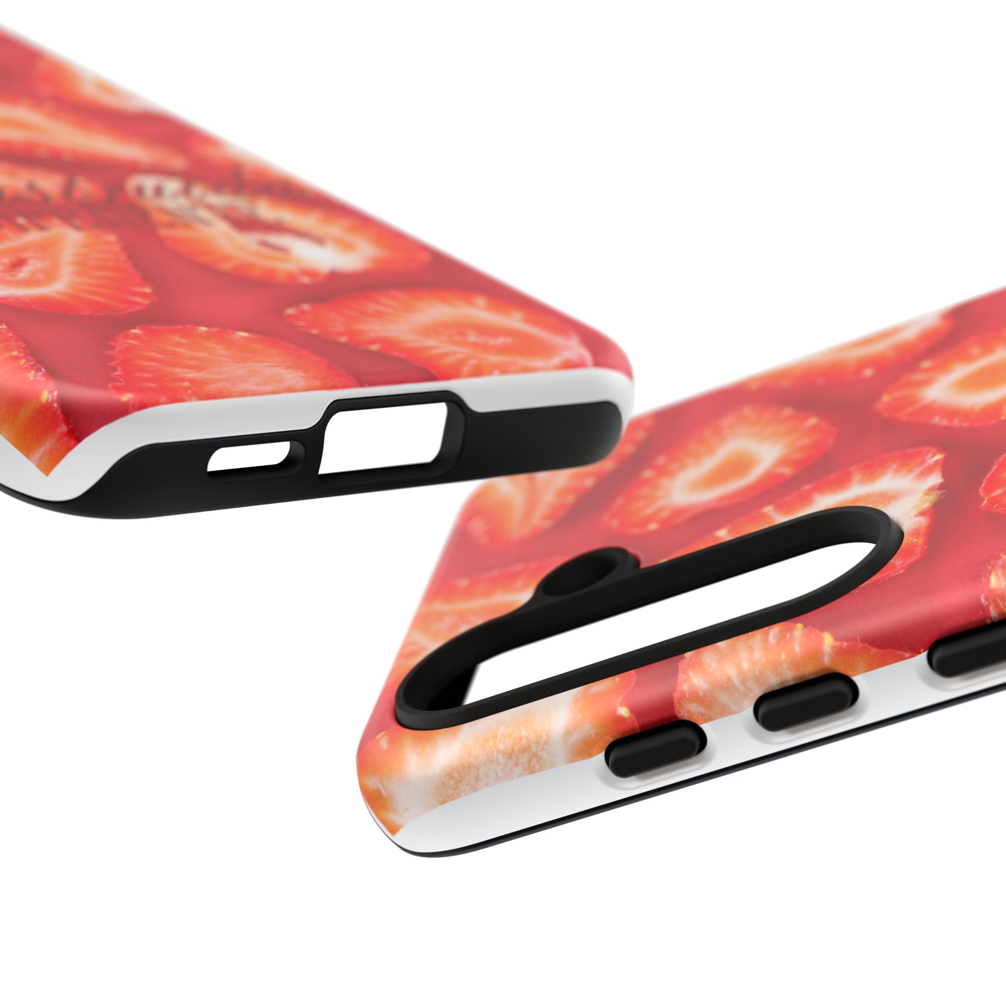 Strawberry Phone Case — Bold Red Fruit Pattern