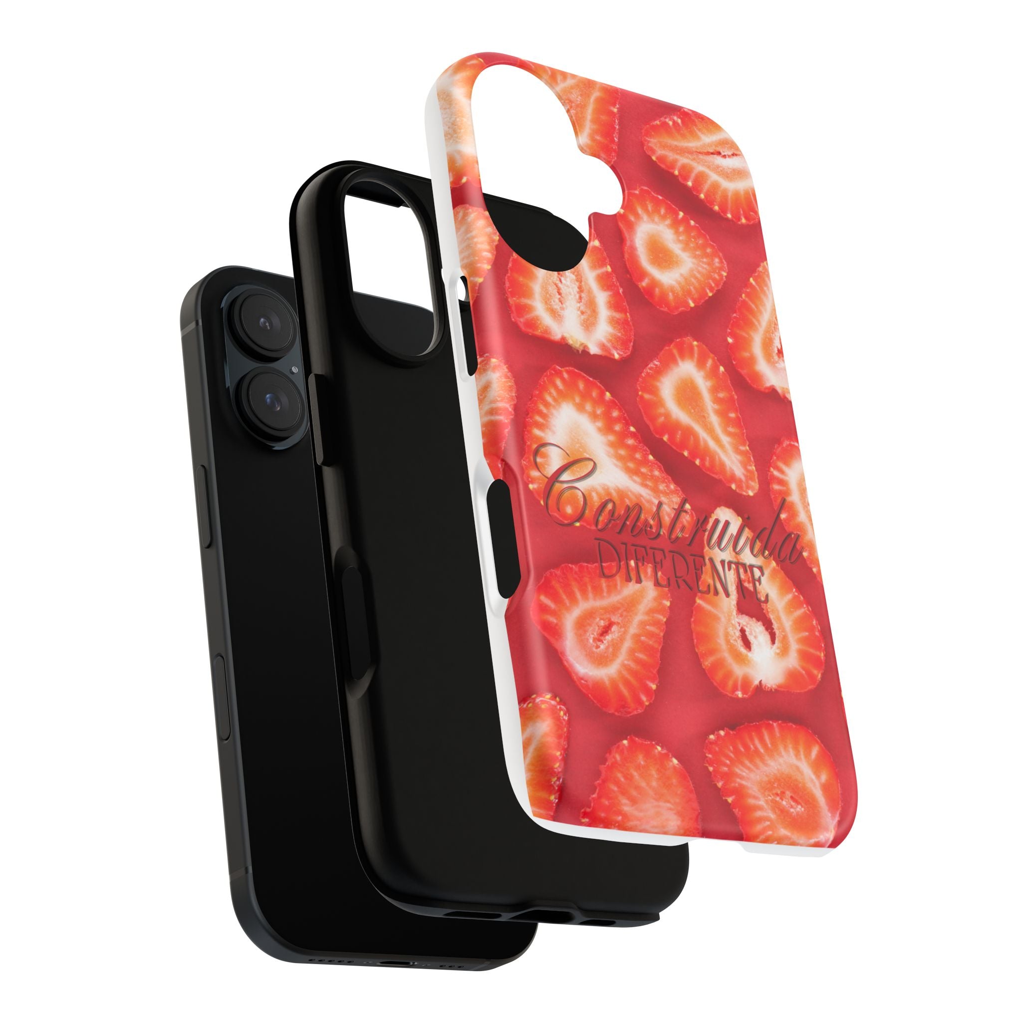 Strawberry Phone Case — Bold Red Fruit Pattern