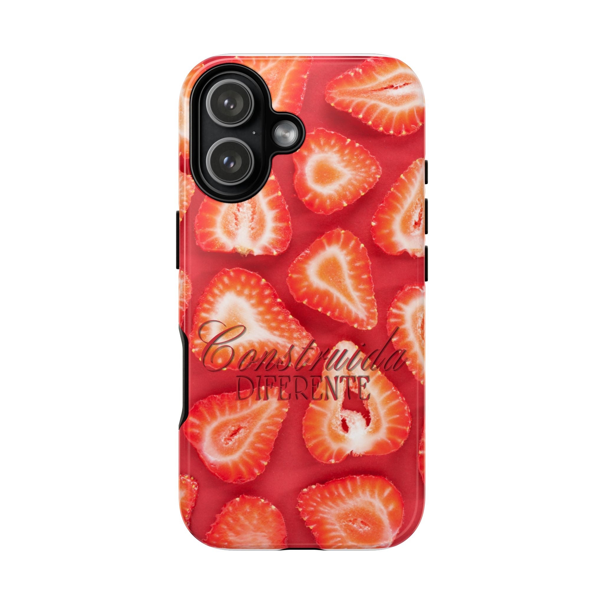 Strawberry Phone Case — Bold Red Fruit Pattern