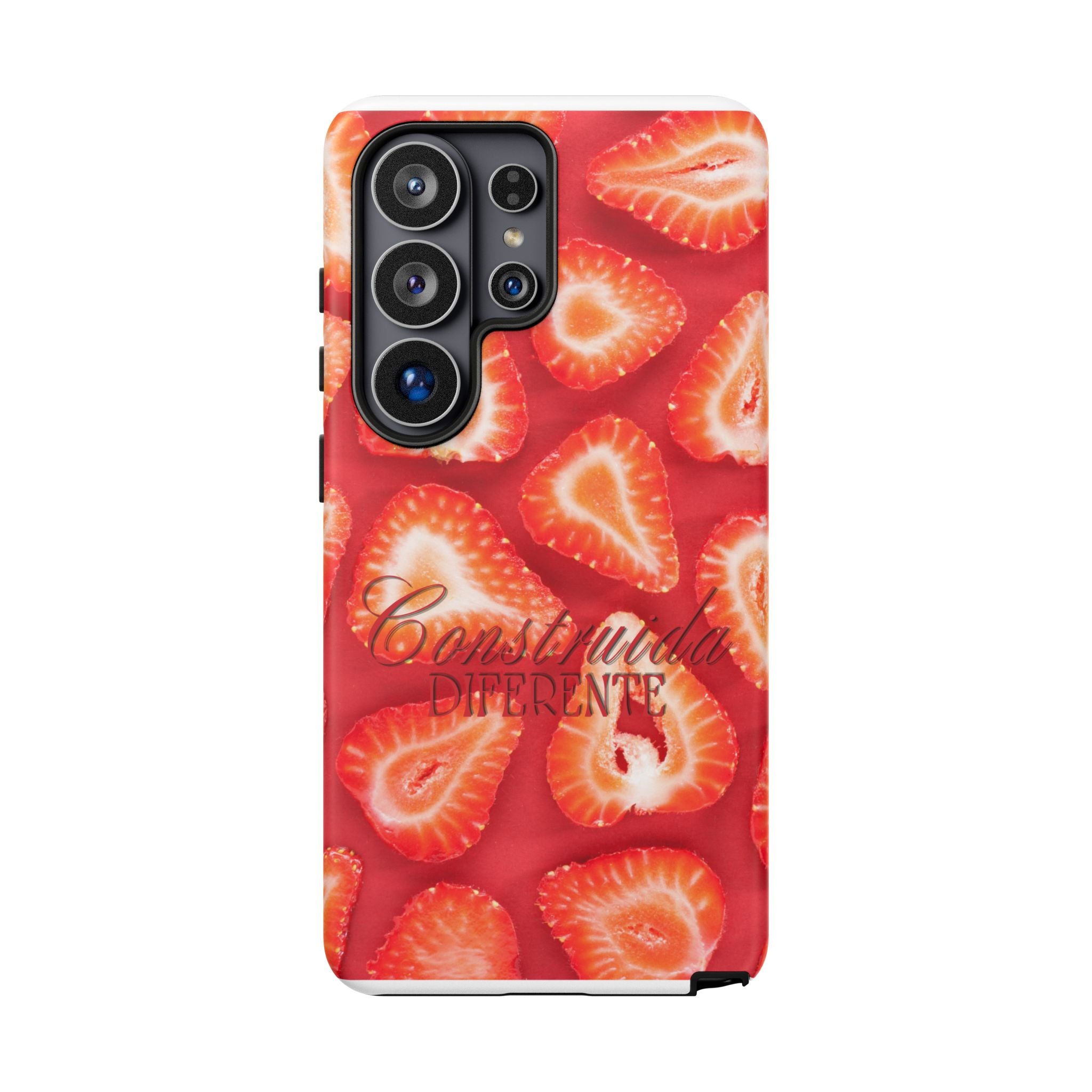 Strawberry Phone Case — Bold Red Fruit Pattern