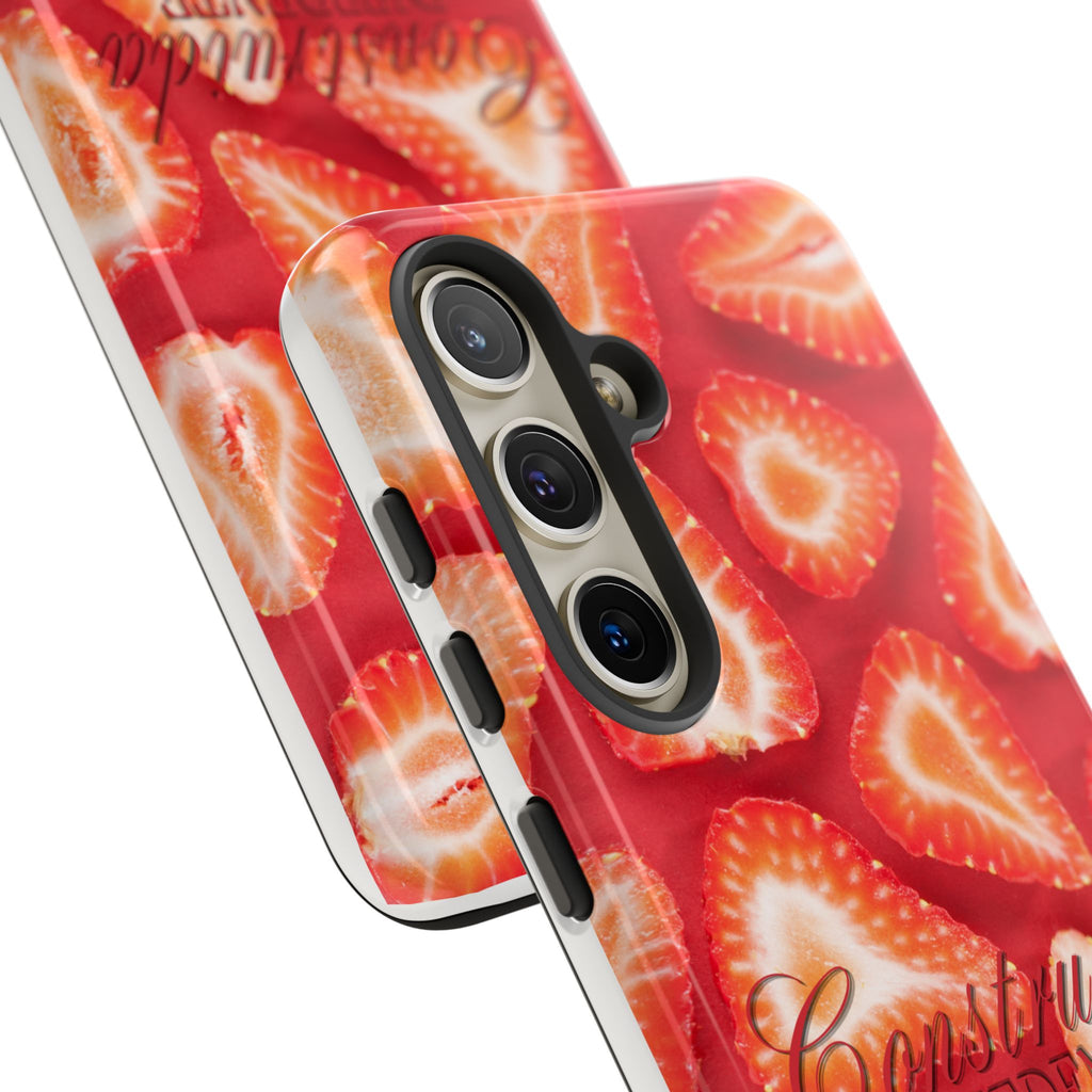 Strawberry Phone Case — Bold Red Fruit Pattern