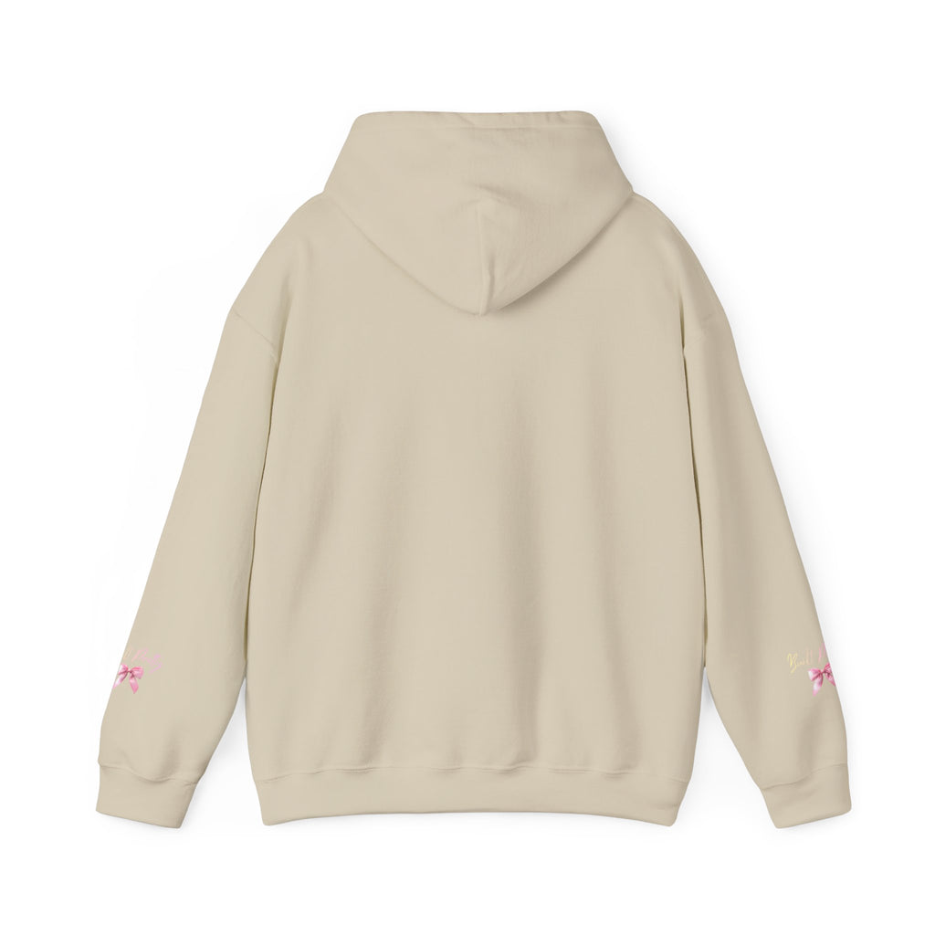 Pretty Bow Hoodie — "Built Pretty" Pink Ribbon Graphic