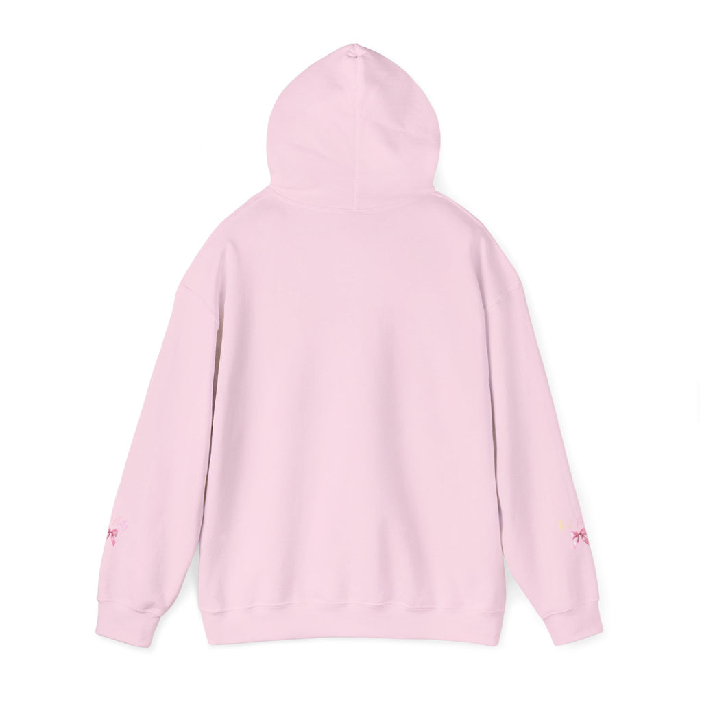 Pretty Bow Hoodie — "Built Pretty" Pink Ribbon Graphic