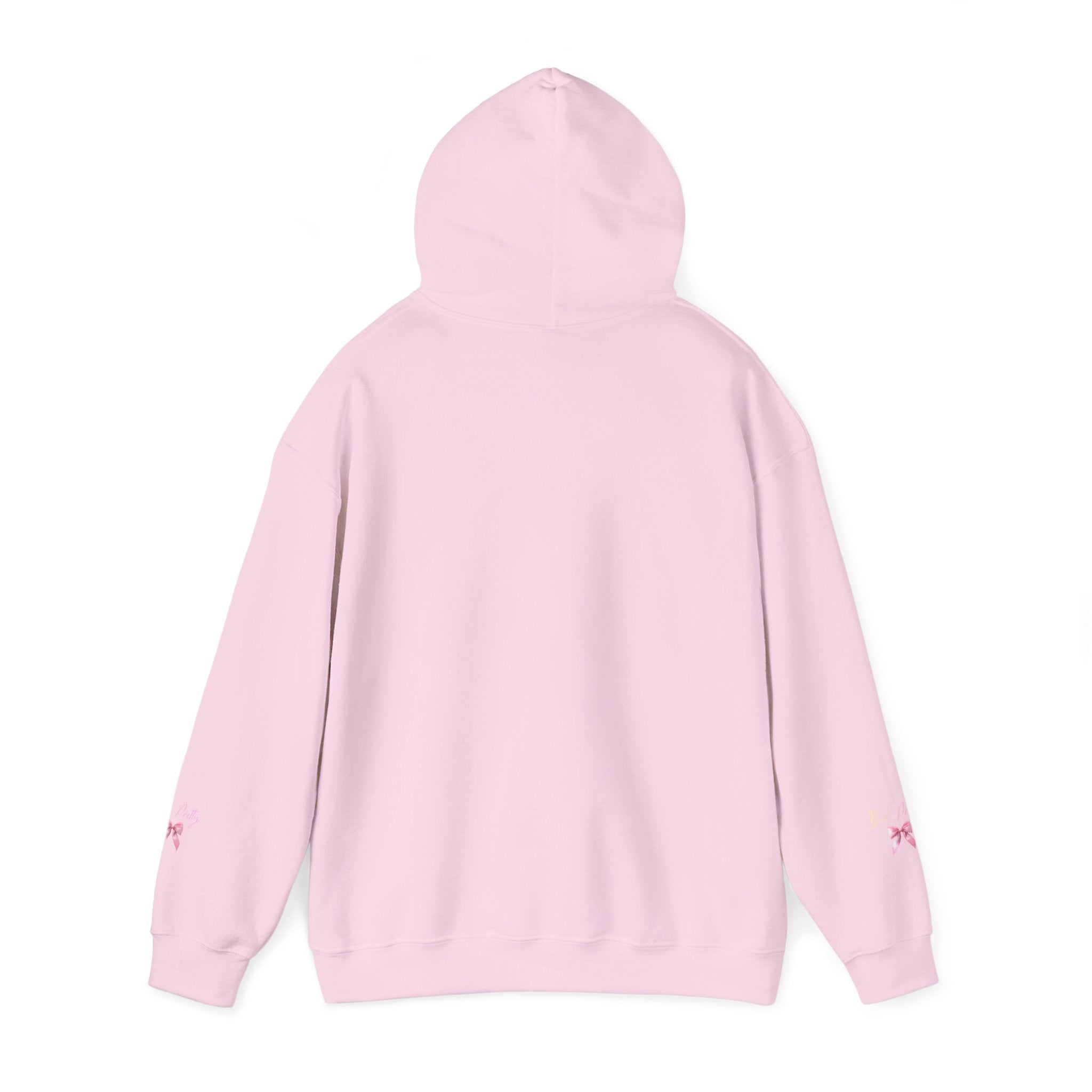 Pretty Bow Hoodie — "Built Pretty" Pink Ribbon Graphic