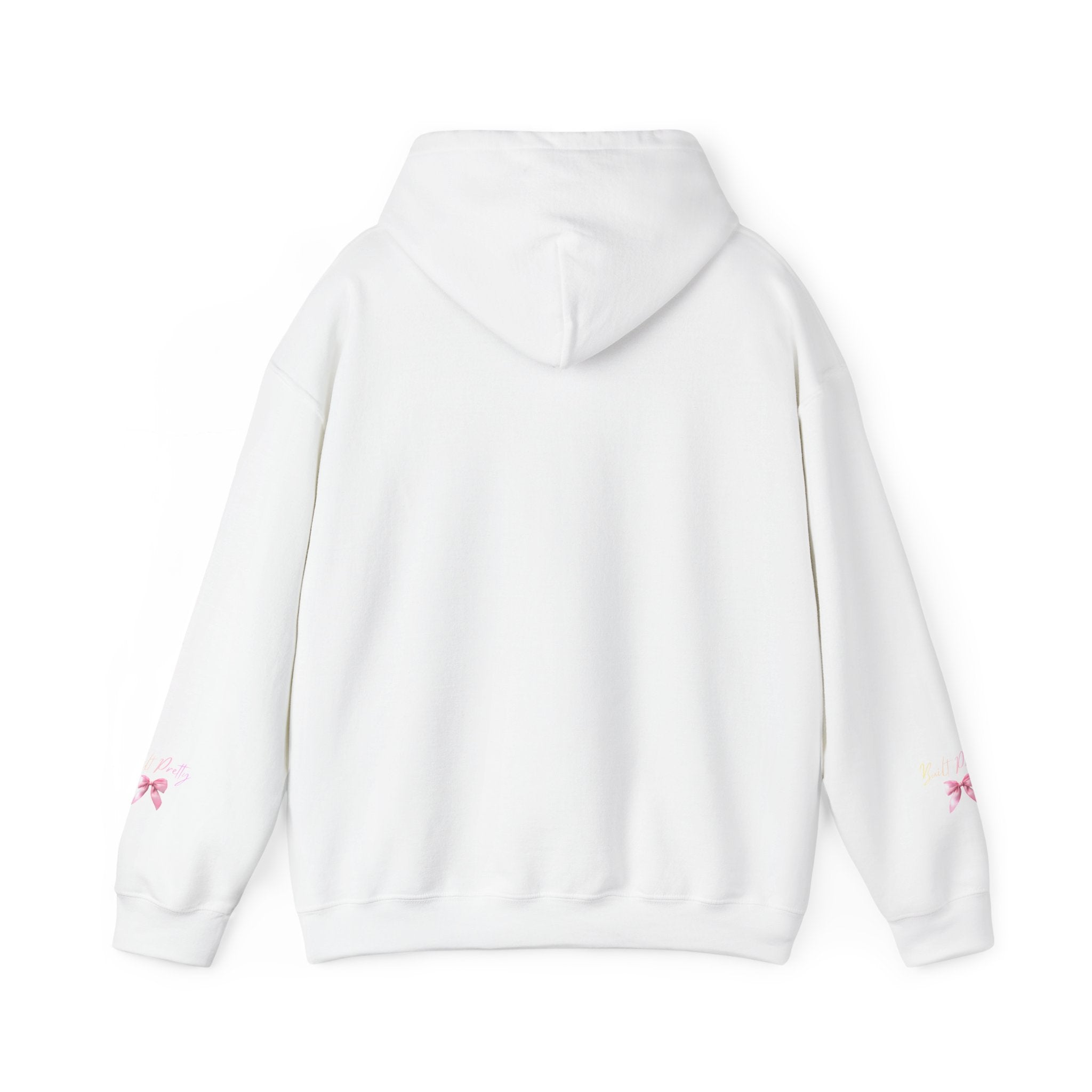 Pretty Bow Hoodie — "Built Pretty" Pink Ribbon Graphic