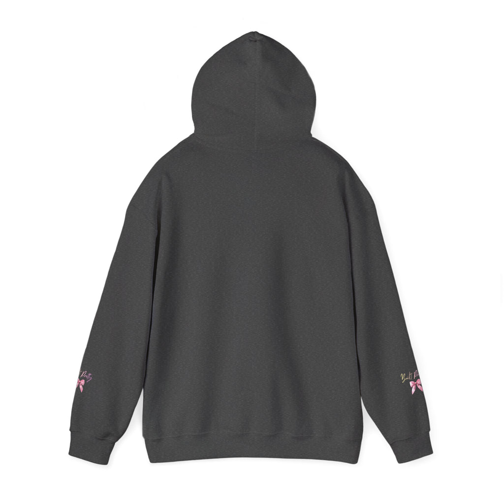 Pretty Bow Hoodie — "Built Pretty" Pink Ribbon Graphic