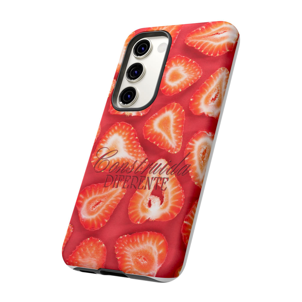 Strawberry Phone Case — Bold Red Fruit Pattern