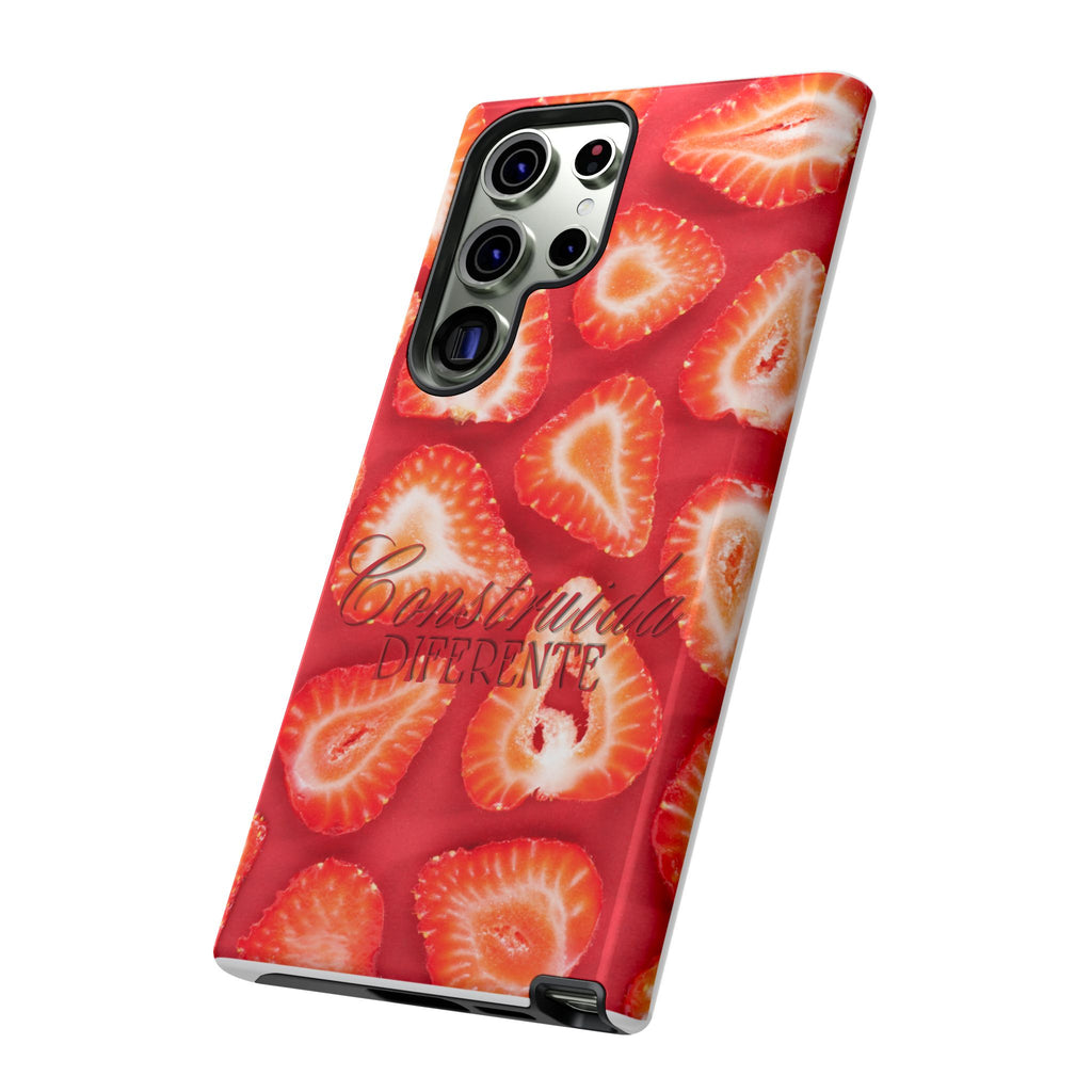 Strawberry Phone Case — Bold Red Fruit Pattern