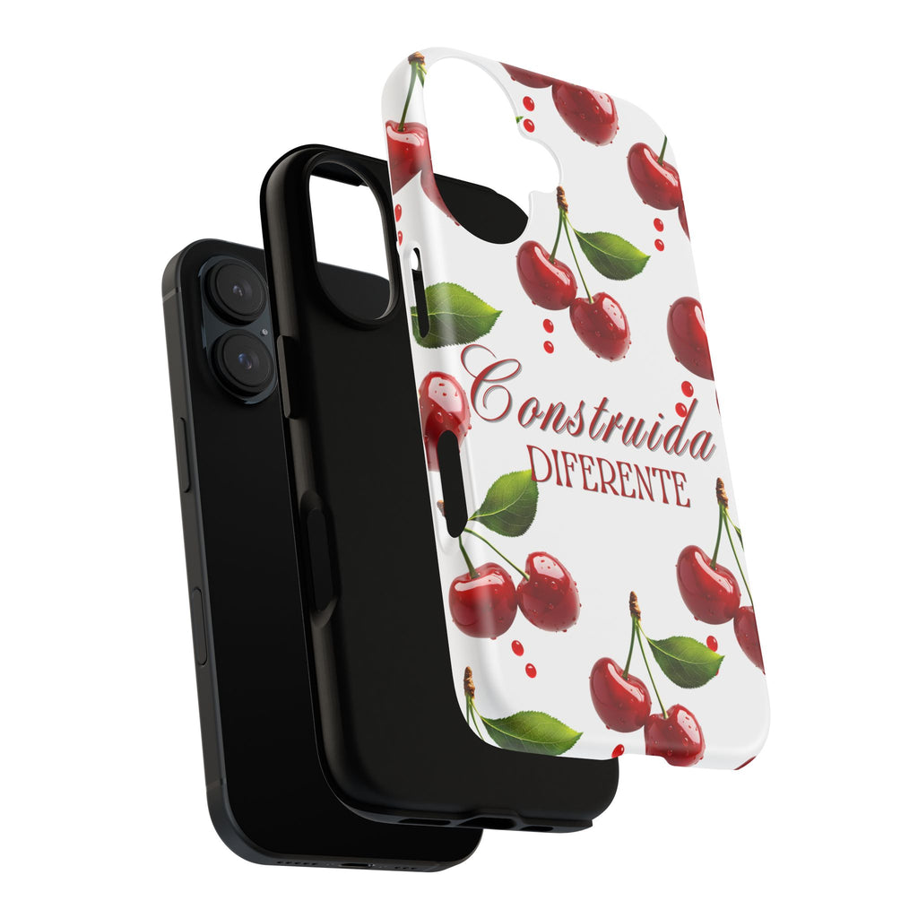 Cherry Pattern Phone Case — "Construida Diferente" Protective Tough Case