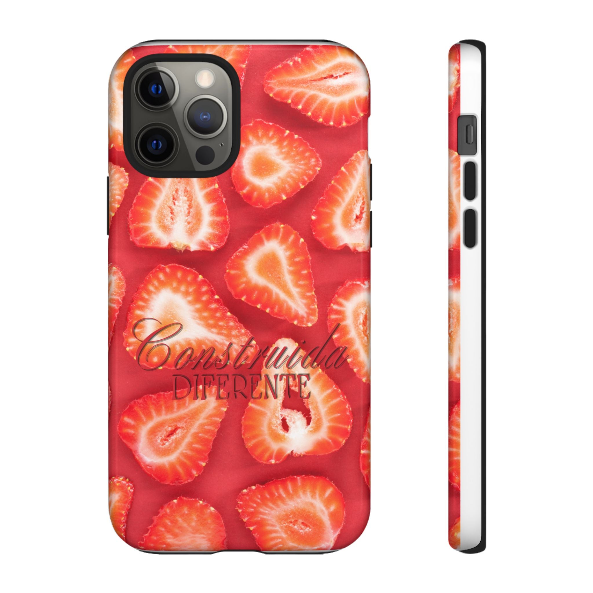 Strawberry Phone Case — Bold Red Fruit Pattern