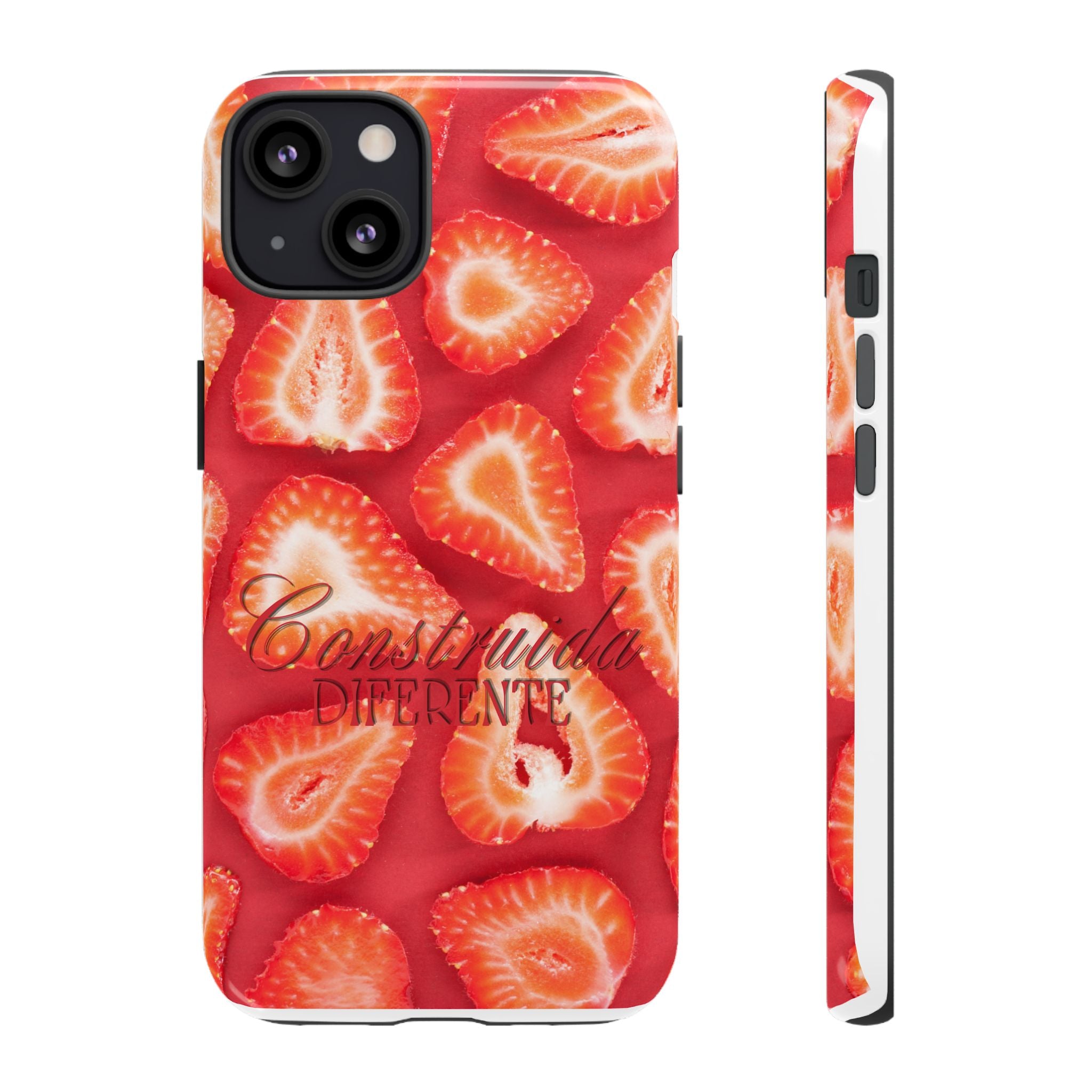 Strawberry Phone Case — Bold Red Fruit Pattern