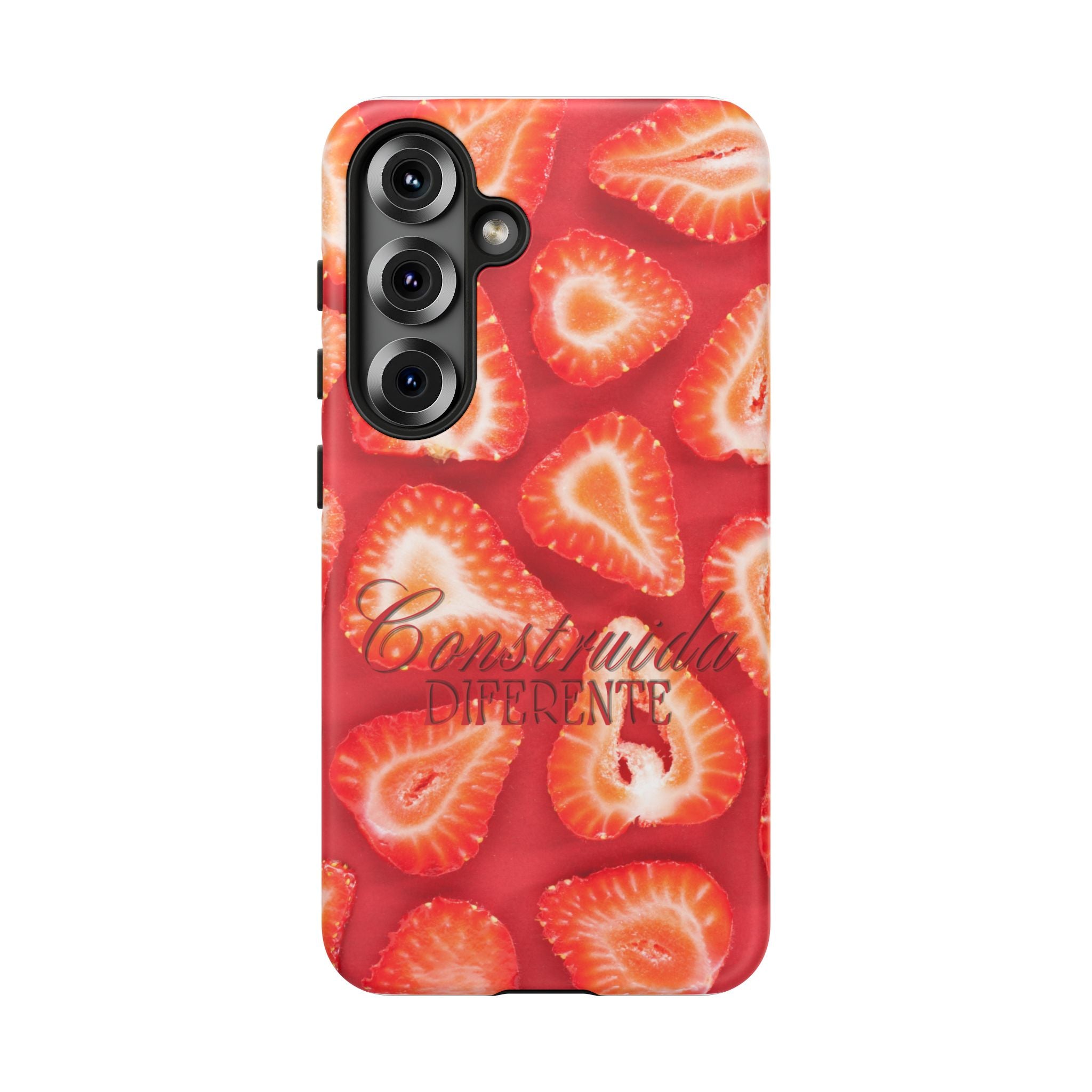 Strawberry Phone Case — Bold Red Fruit Pattern