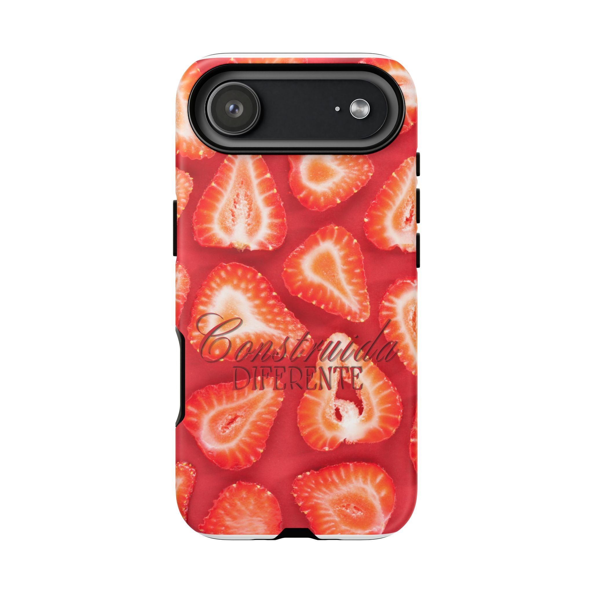 Strawberry Phone Case — Bold Red Fruit Pattern