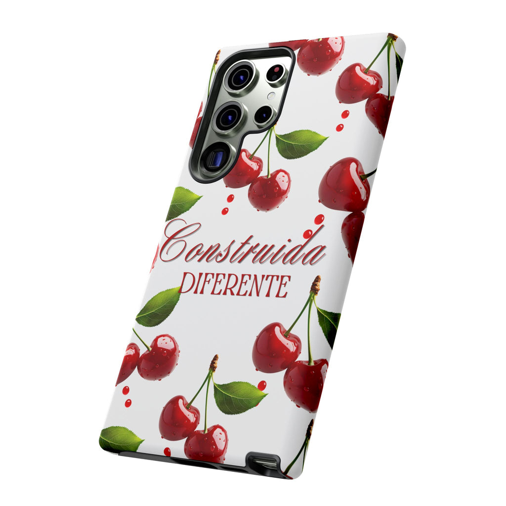 Cherry Pattern Phone Case — "Construida Diferente" Protective Tough Case