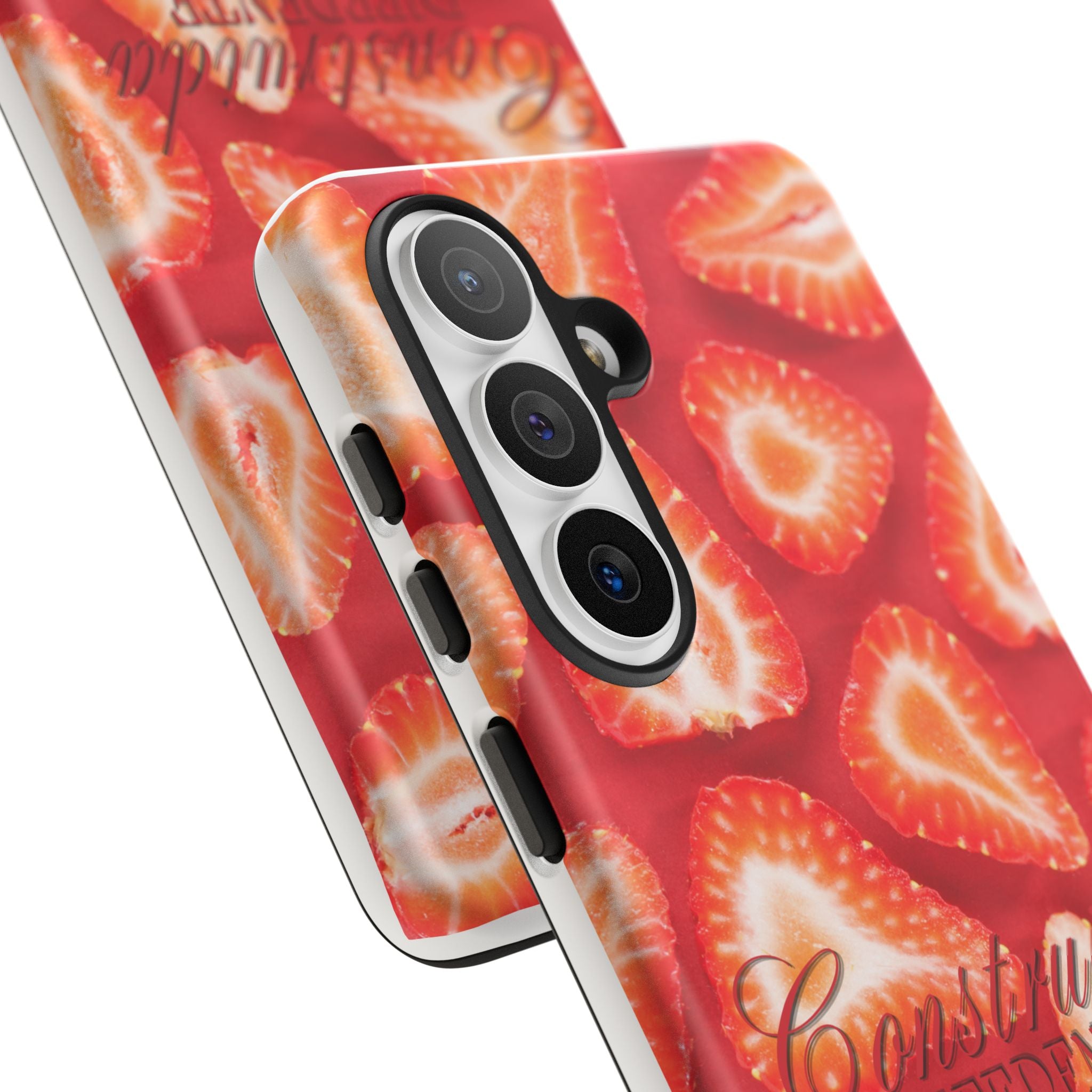 Strawberry Phone Case — Bold Red Fruit Pattern