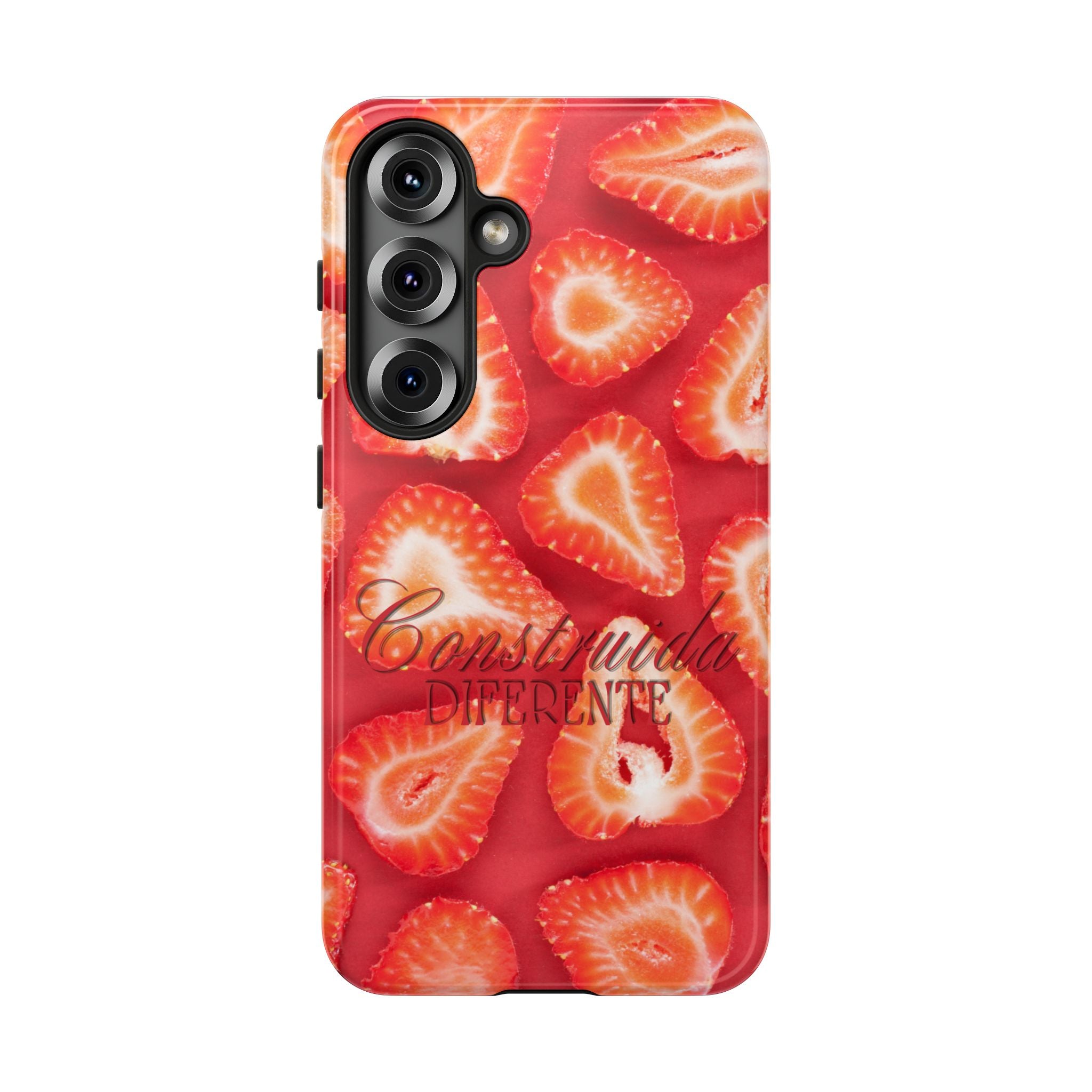 Strawberry Phone Case — Bold Red Fruit Pattern