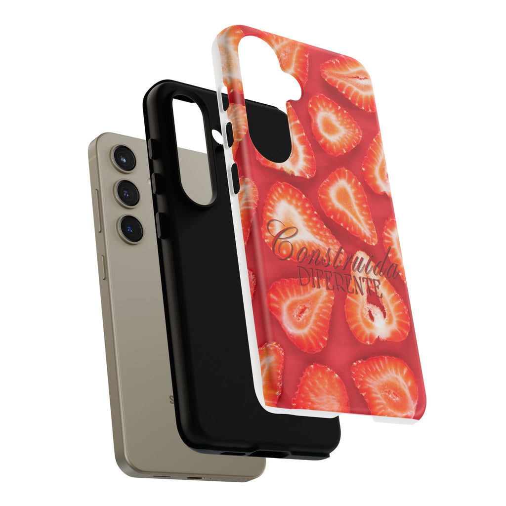 Strawberry Phone Case — Bold Red Fruit Pattern