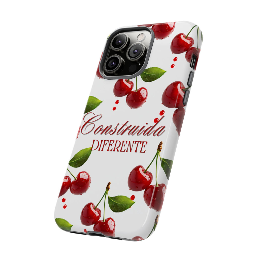 Cherry Pattern Phone Case — "Construida Diferente" Protective Tough Case
