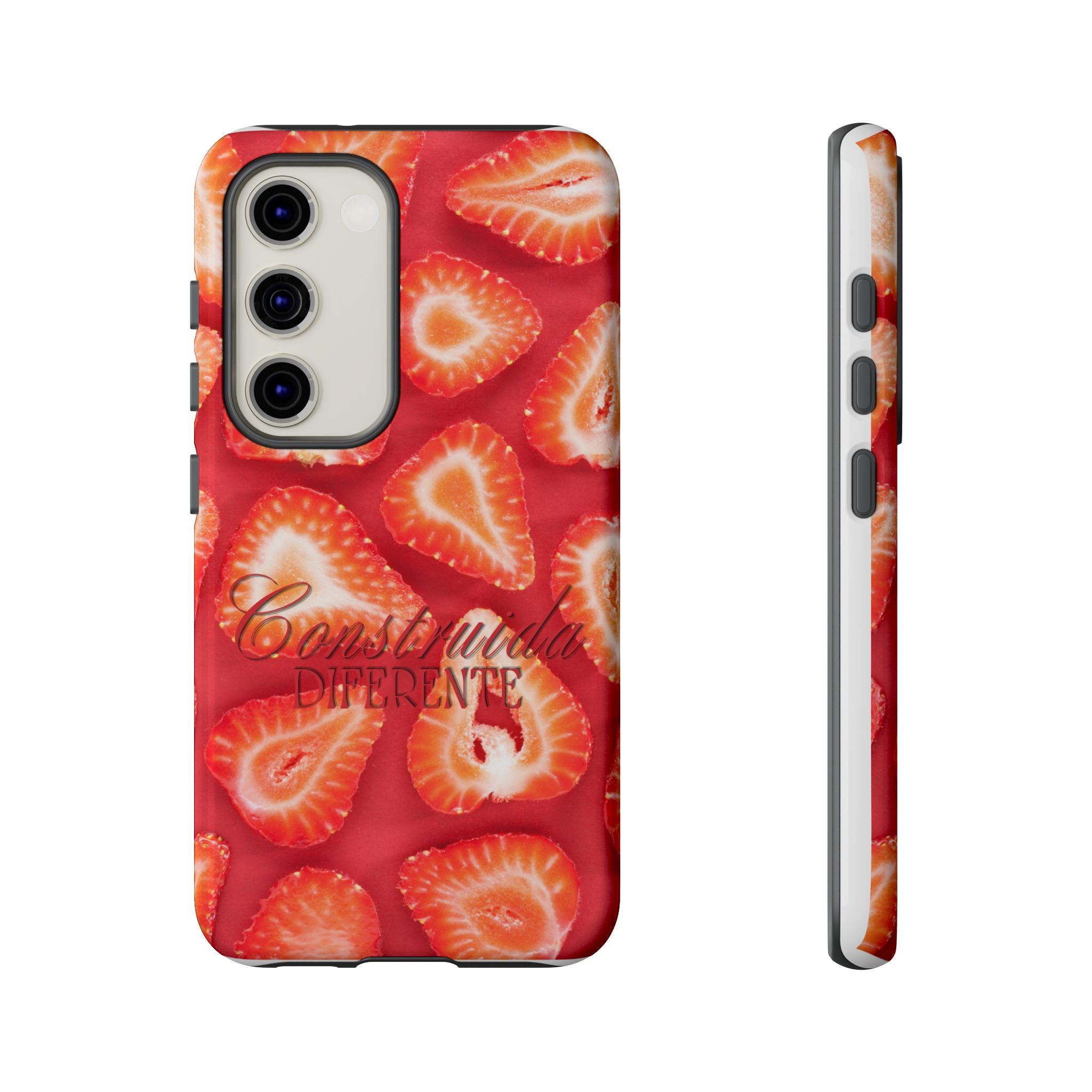 Strawberry Phone Case — Bold Red Fruit Pattern