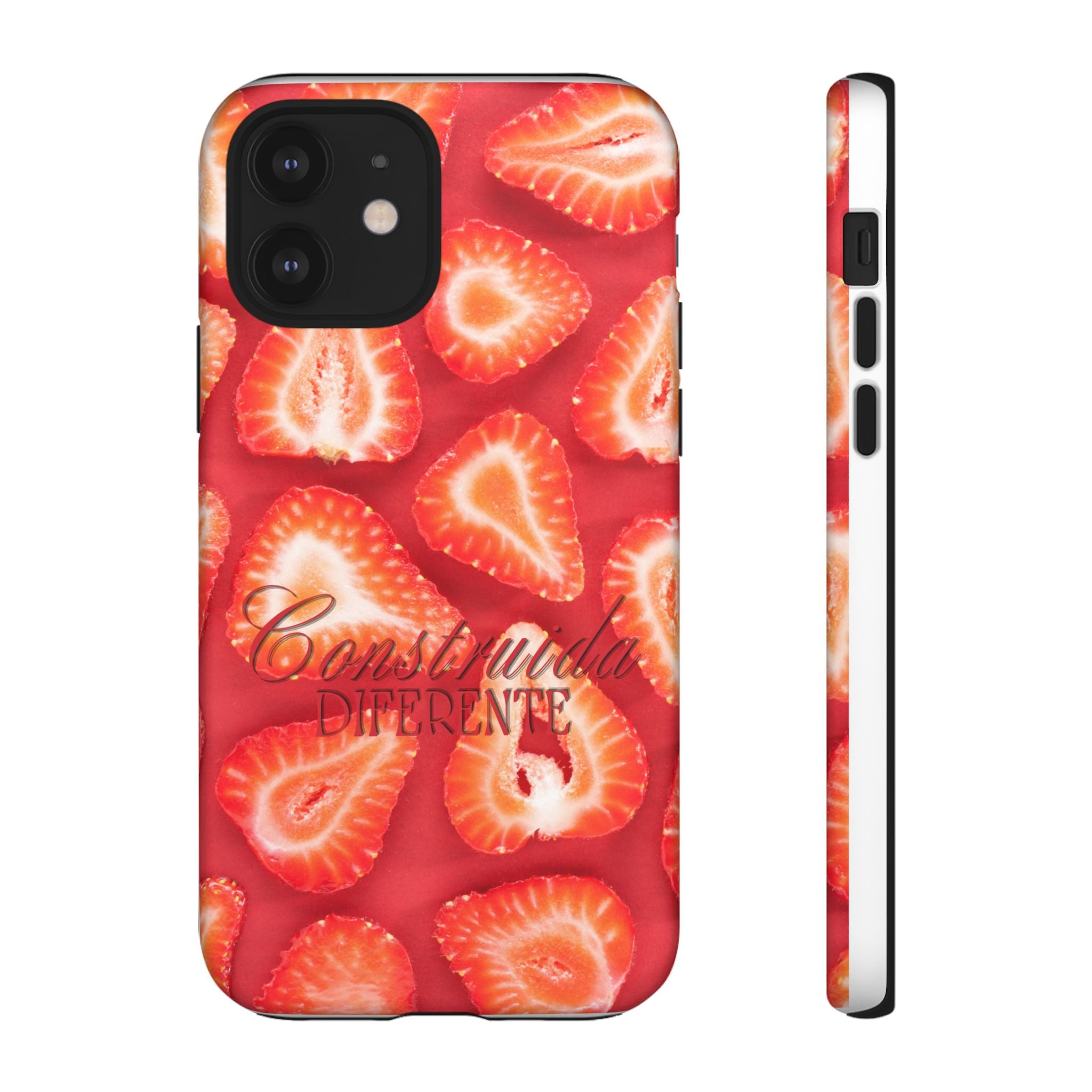 Strawberry Phone Case — Bold Red Fruit Pattern