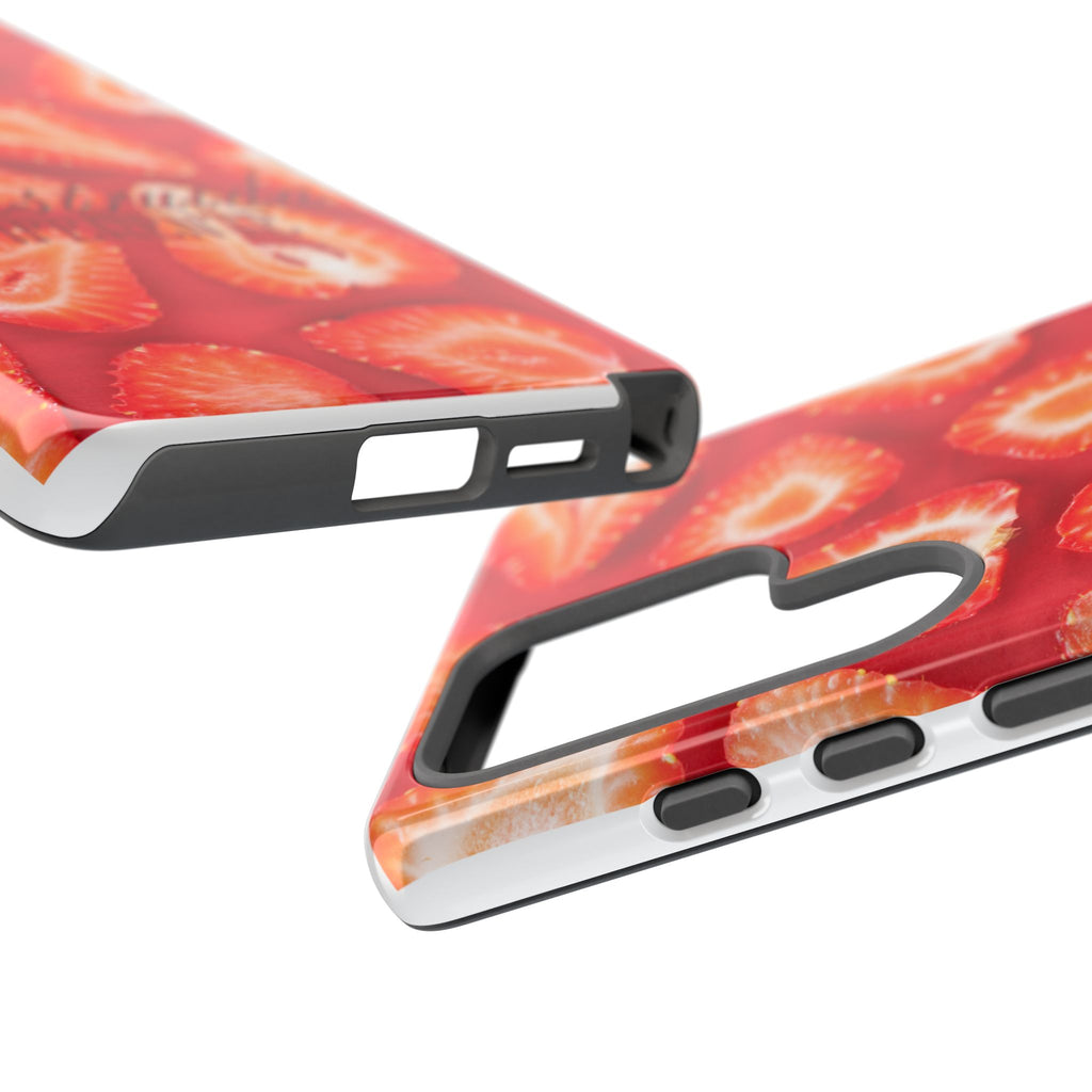 Strawberry Phone Case — Bold Red Fruit Pattern