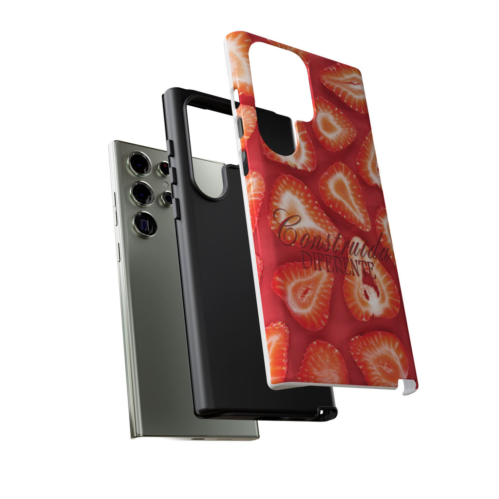Strawberry Phone Case — Bold Red Fruit Pattern