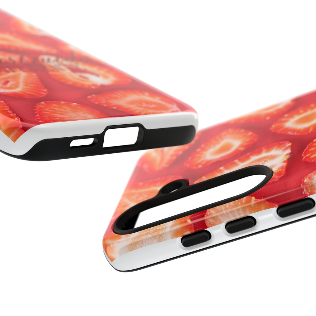 Strawberry Phone Case — Bold Red Fruit Pattern