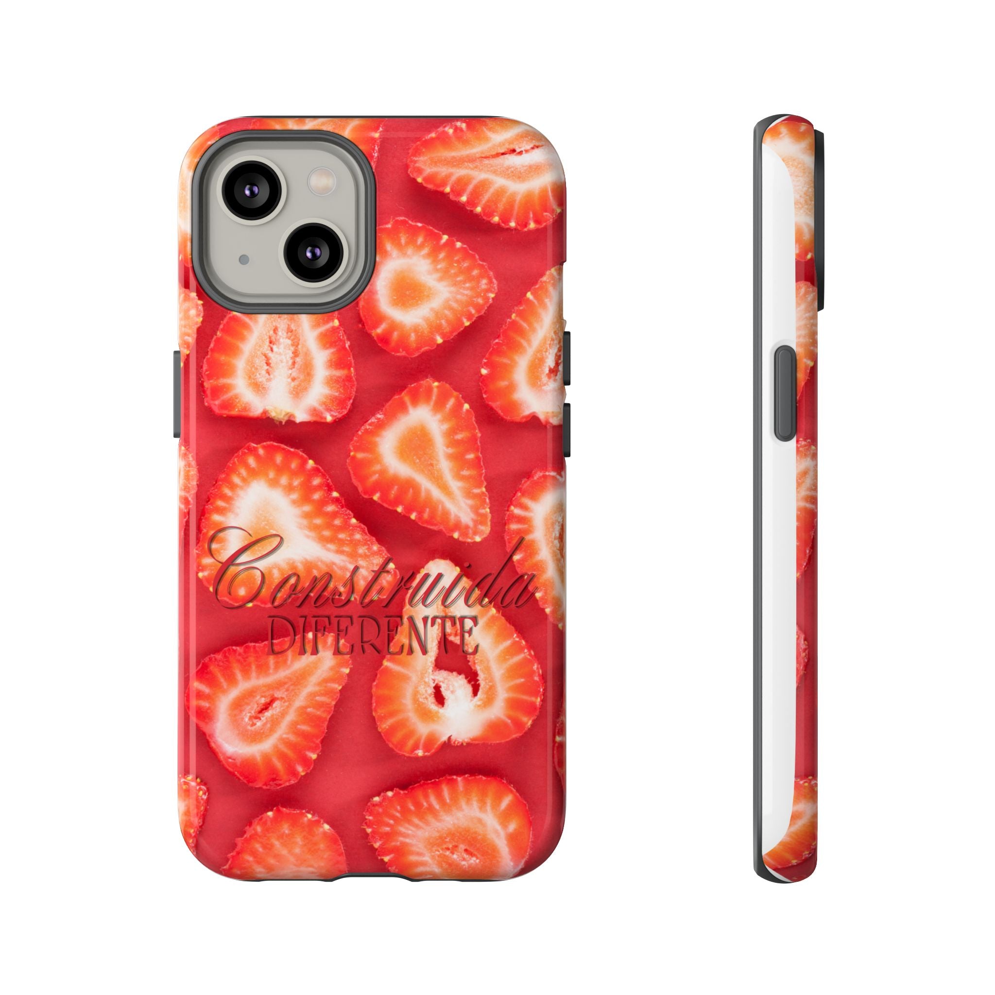 Strawberry Phone Case — Bold Red Fruit Pattern