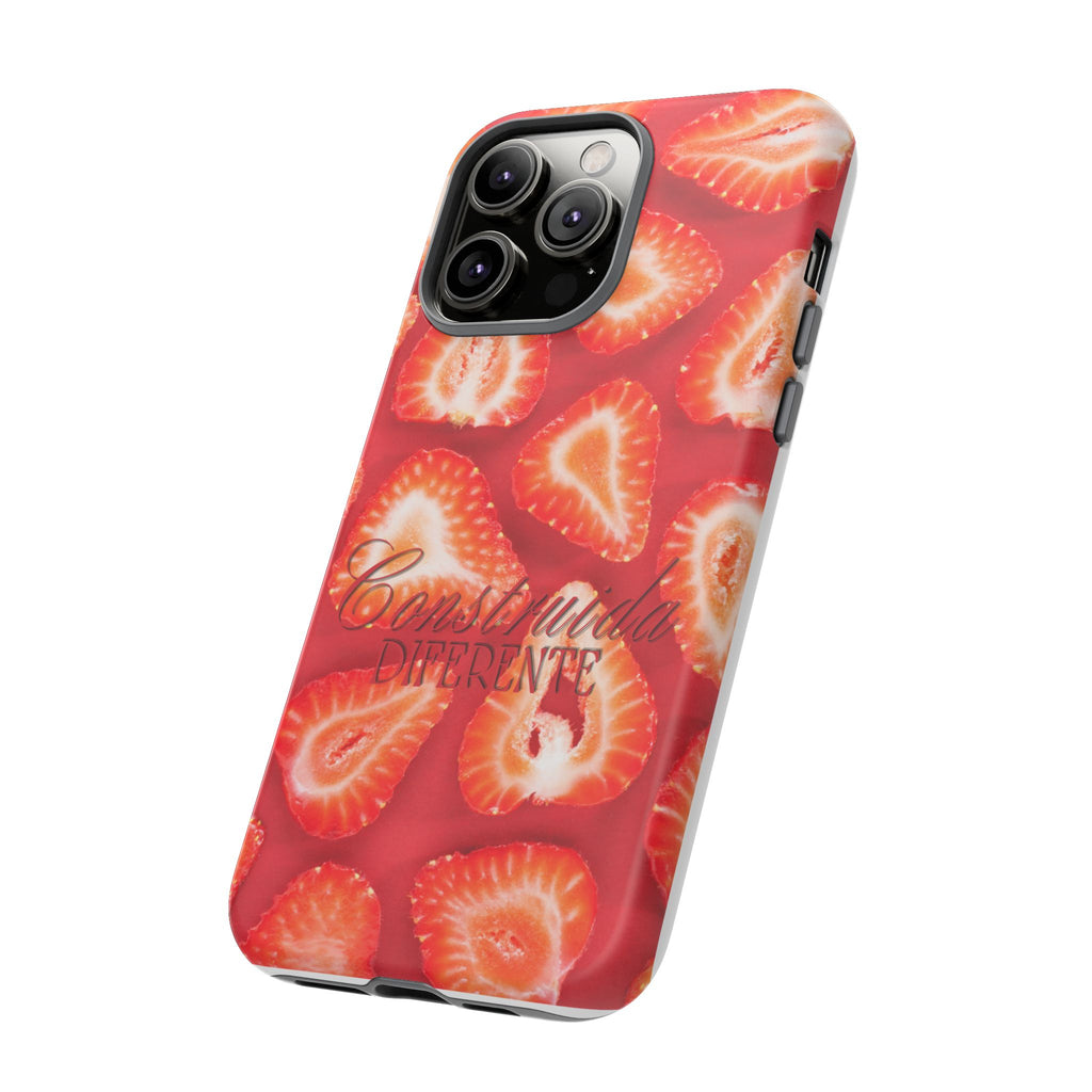 Strawberry Phone Case — Bold Red Fruit Pattern