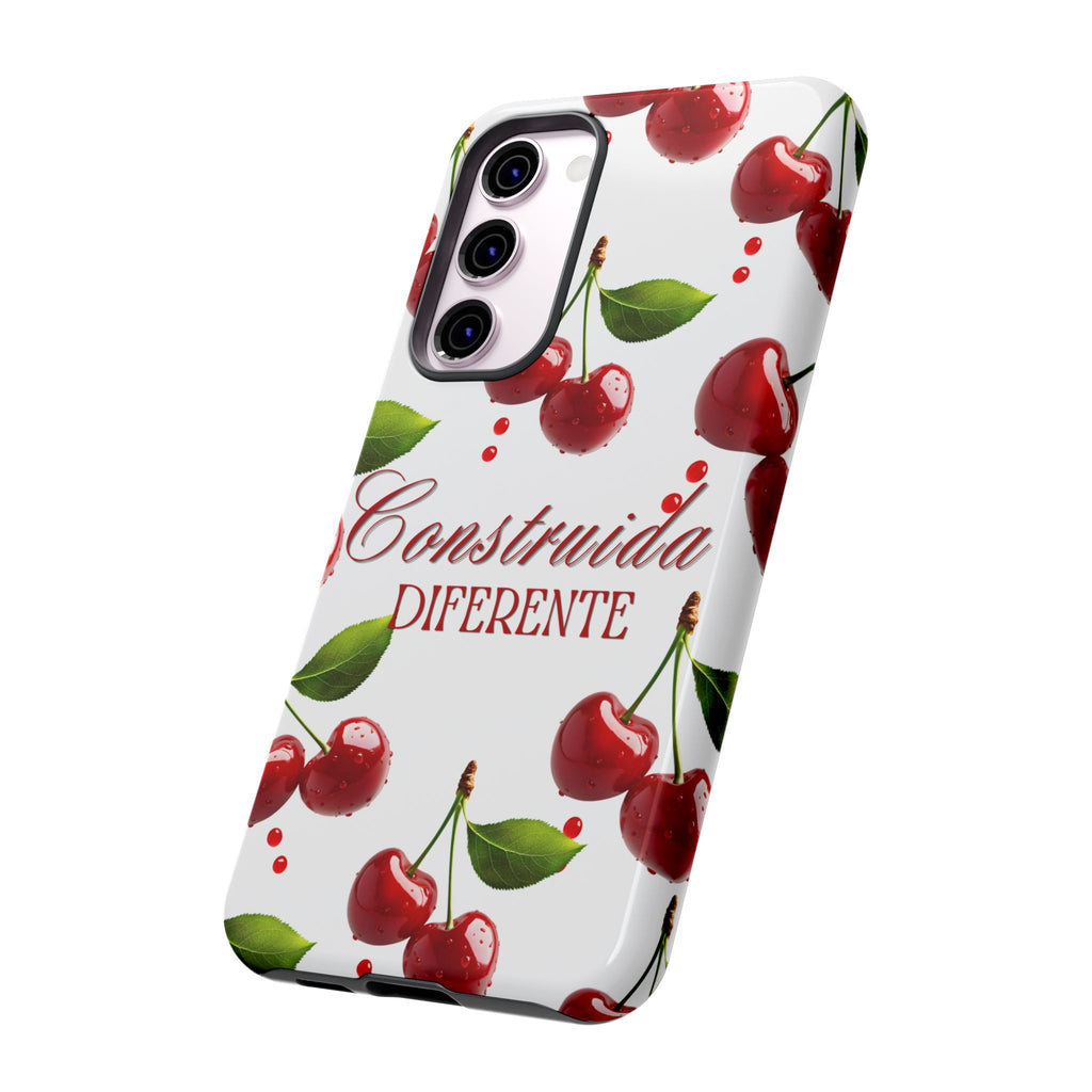Cherry Pattern Phone Case — "Construida Diferente" Protective Tough Case