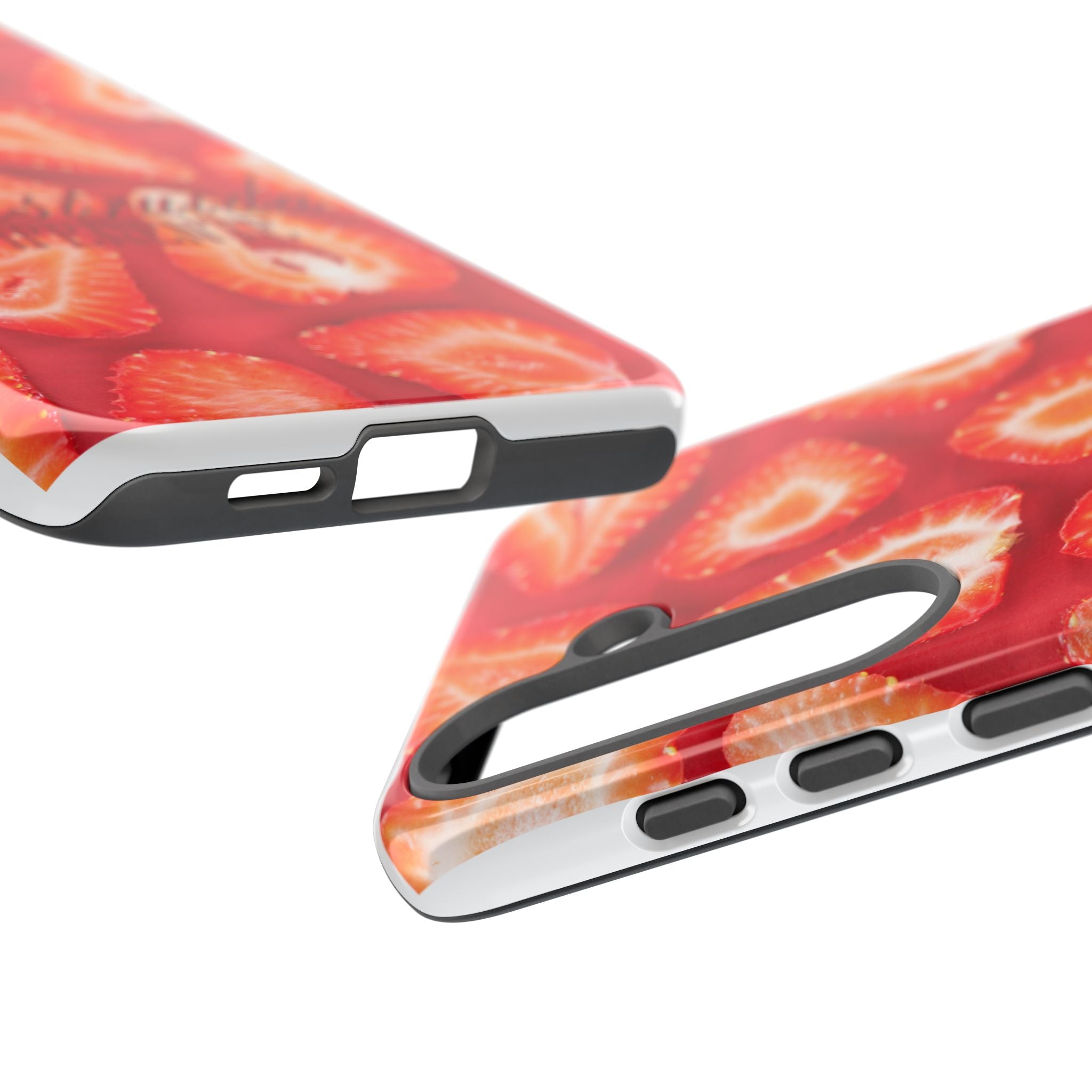 Strawberry Phone Case — Bold Red Fruit Pattern