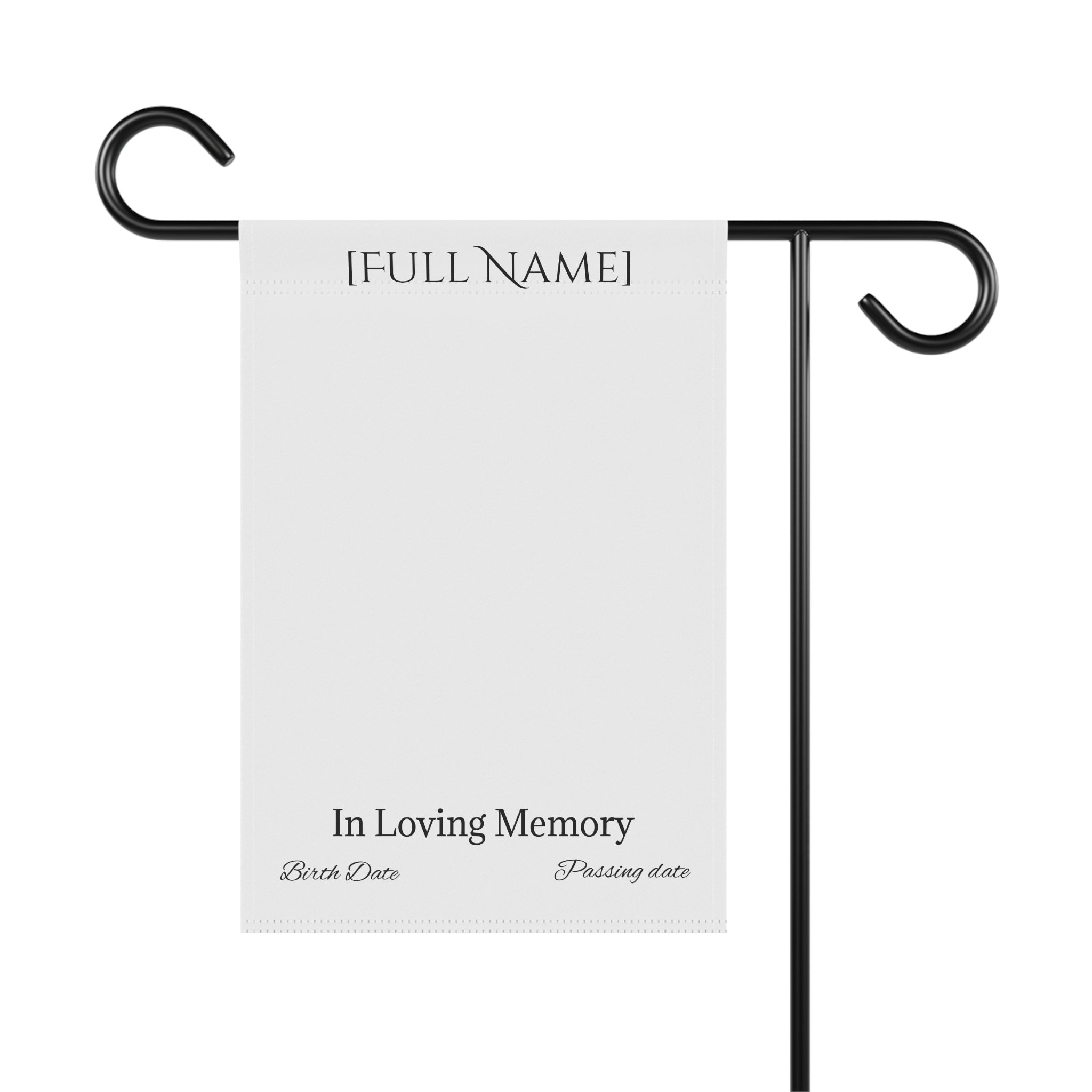 Personalized Legacy Memorial Garden Banner