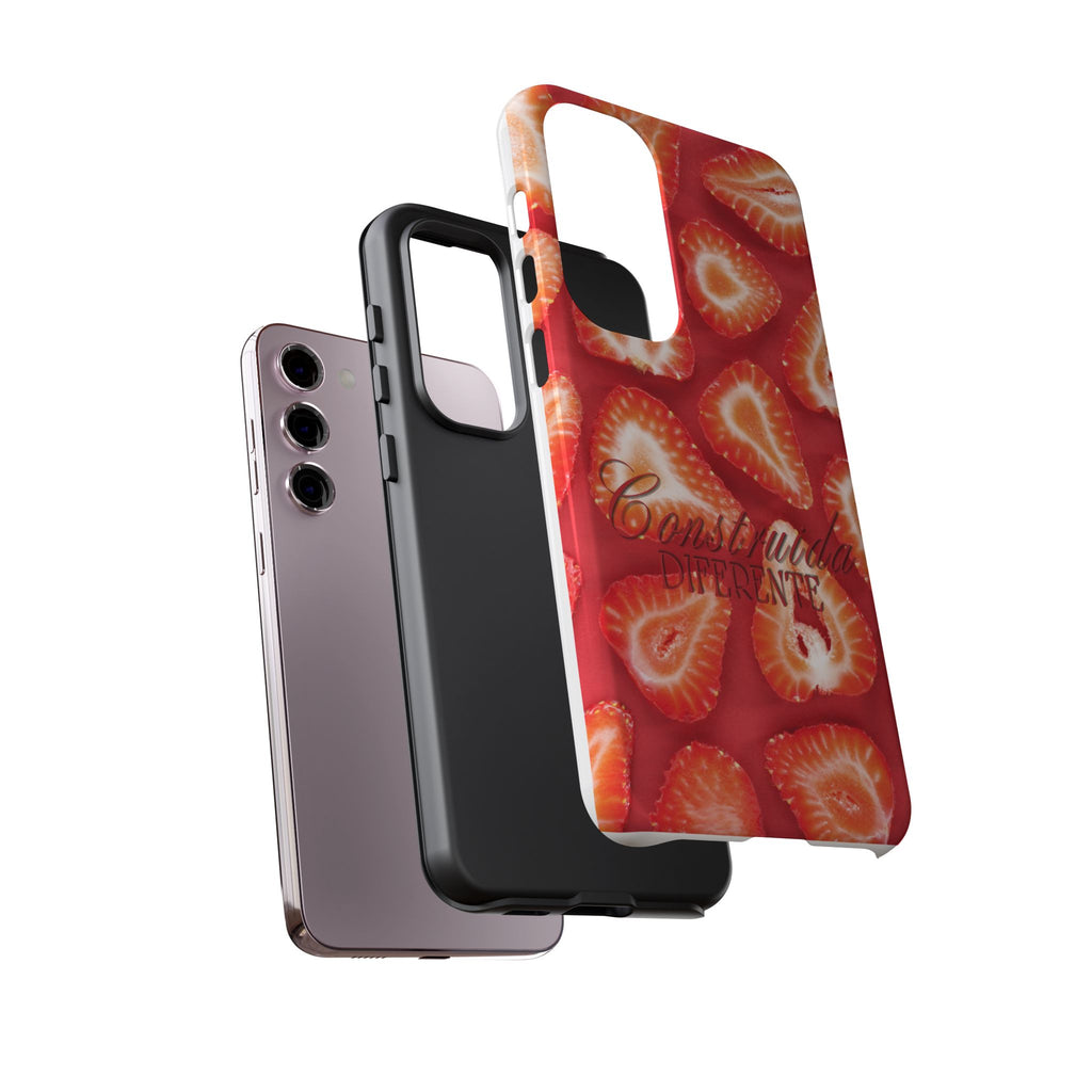 Strawberry Phone Case — Bold Red Fruit Pattern