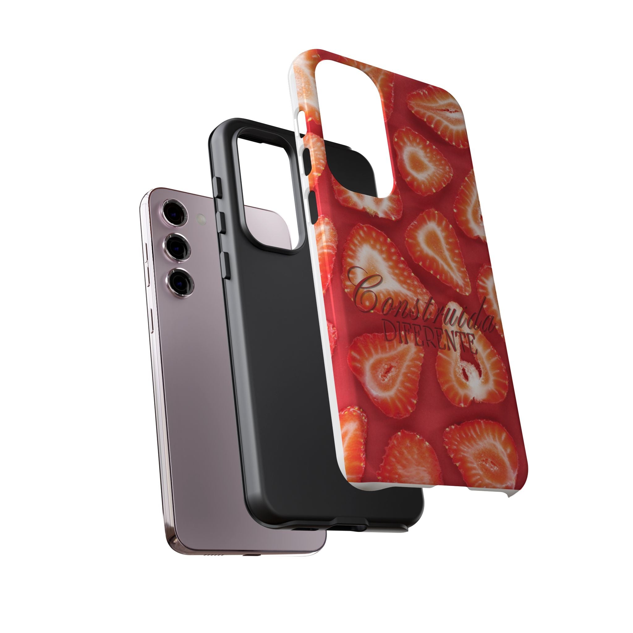 Strawberry Phone Case — Bold Red Fruit Pattern