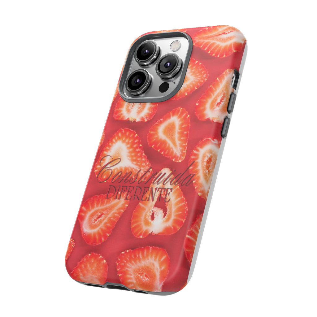 Strawberry Phone Case — Bold Red Fruit Pattern