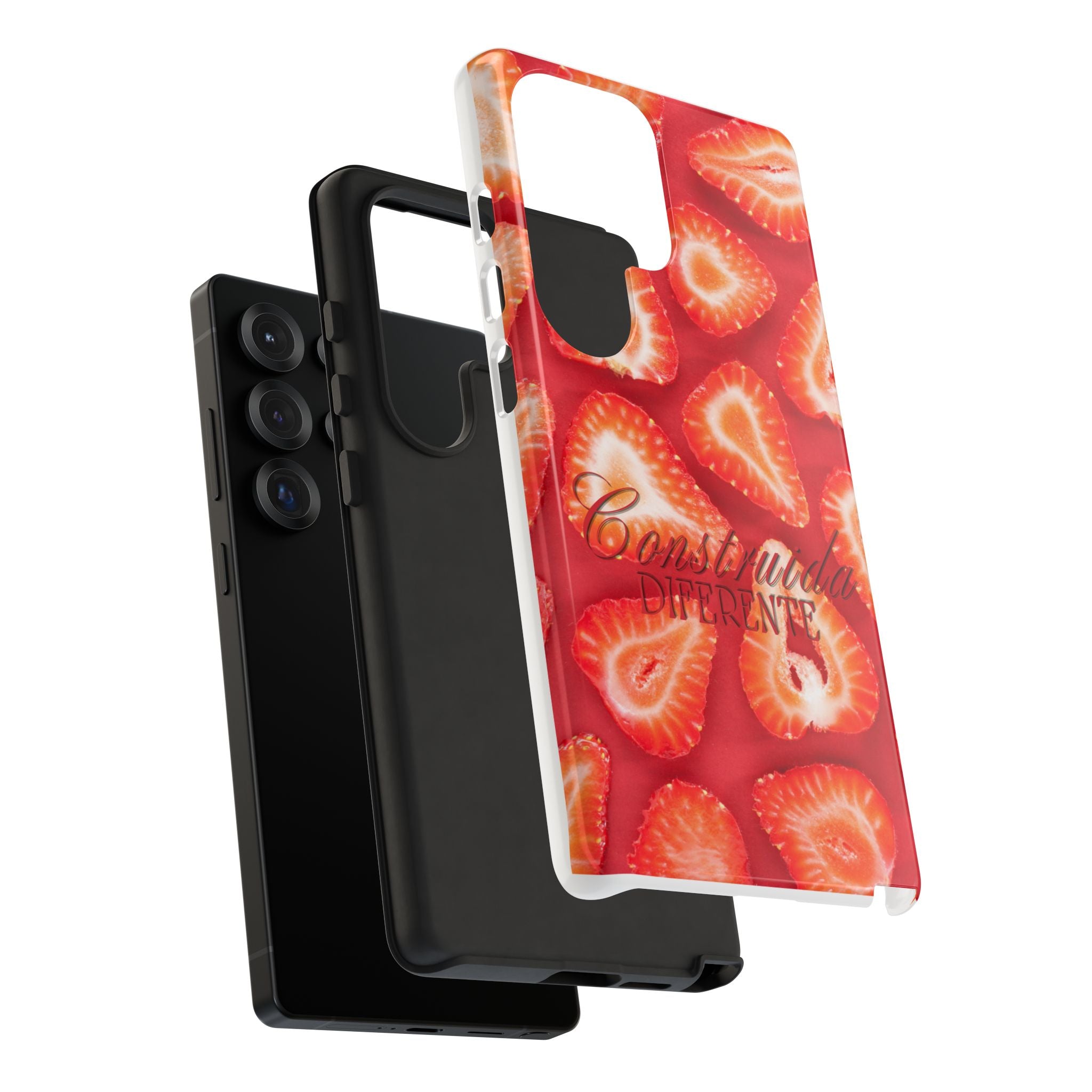 Strawberry Phone Case — Bold Red Fruit Pattern