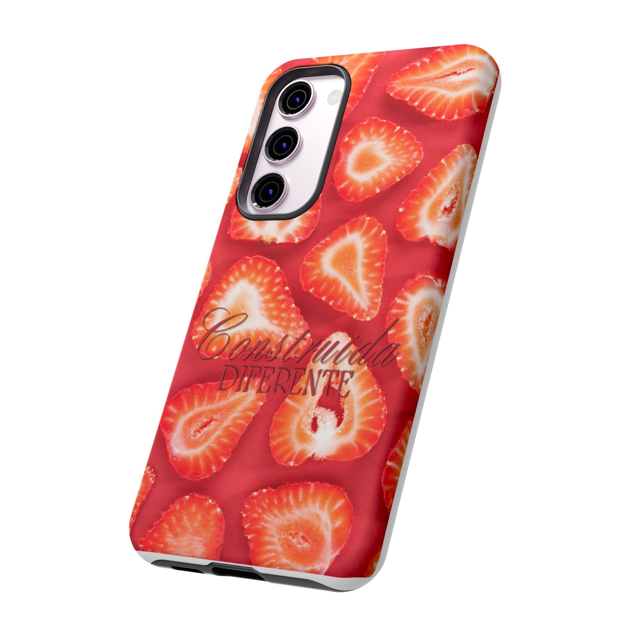 Strawberry Phone Case — Bold Red Fruit Pattern