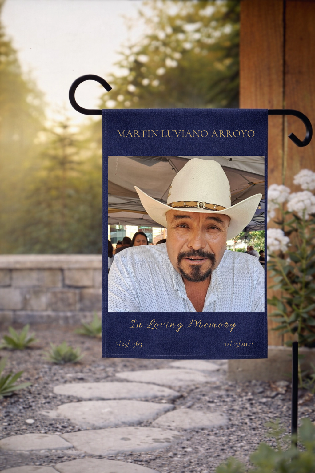 Personalized Legacy Memorial Garden Banner