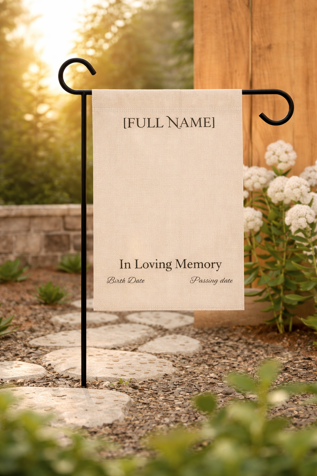 Personalized Legacy Memorial Garden Banner